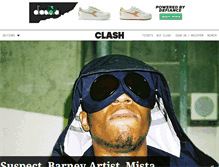 Tablet Screenshot of clashmusic.com